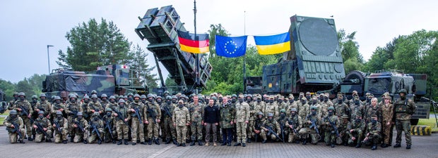 Ukrainian President Volodymyr Zelenskiy visit to a military training area