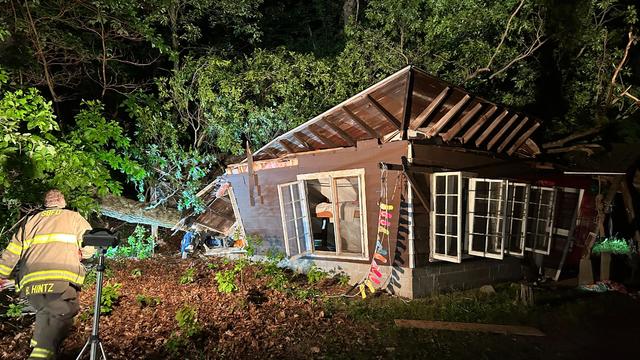 Tree falls on cabin, traps camp counselor following storm in West Michigan 
