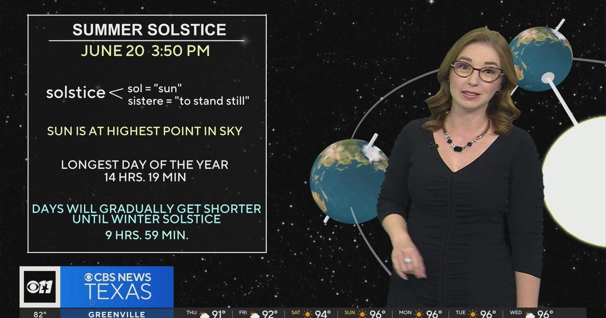 First official day of summer is hot, partly cloudy in North Texas - CBS ...