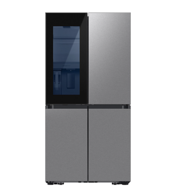 Samsung Bespoke 4-door flex refrigerator with beverage zone and auto open door 