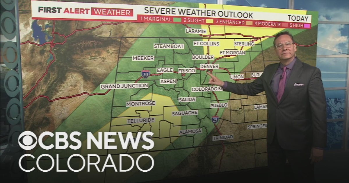 Severe storms back to finish out the week - CBS Colorado