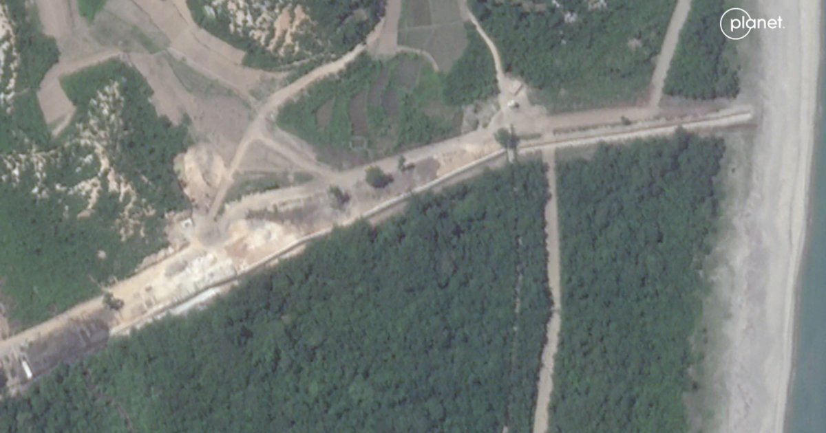 North Korea appears to construct walls near DMZ, satellite images reveal