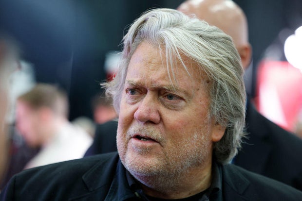 Former White House chief strategist Steve Bannon in Detroit on June 15, 2024.