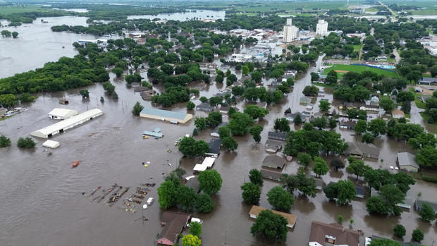 Flooding in Rock Valley, Iowa 
