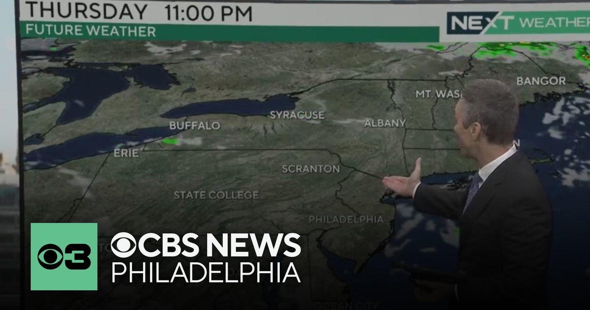 Comfortable Thursday night in Philadelphia region - CBS Philadelphia