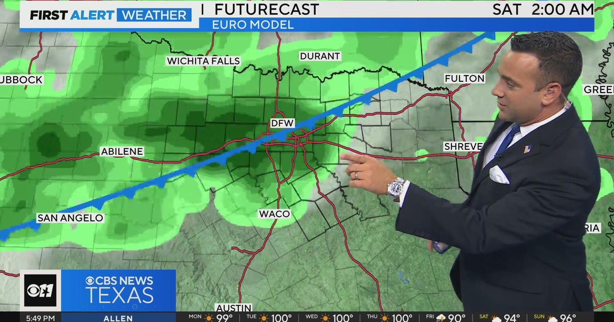 Rain chances arrive late in the week for North Texas - CBS Texas