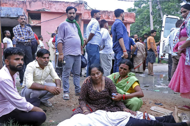 Stampede at religious gathering in India leaves at least 116 people dead -  CBS News