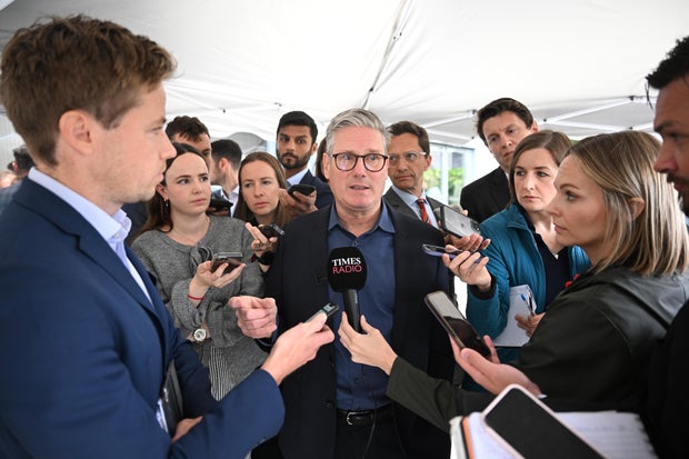 Keir Starmer Visits Three Countries Of The UK On Final Day Of Election Campaigning