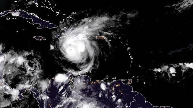 Hurricane Beryl satellite image 