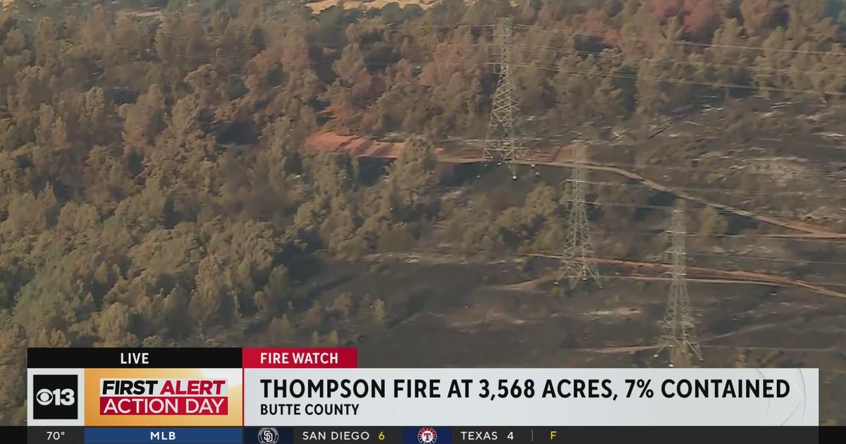 Thompson Fire slows, containment now at 7%