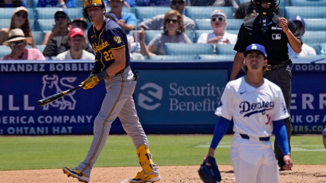 Brewers Dodgers Baseball 