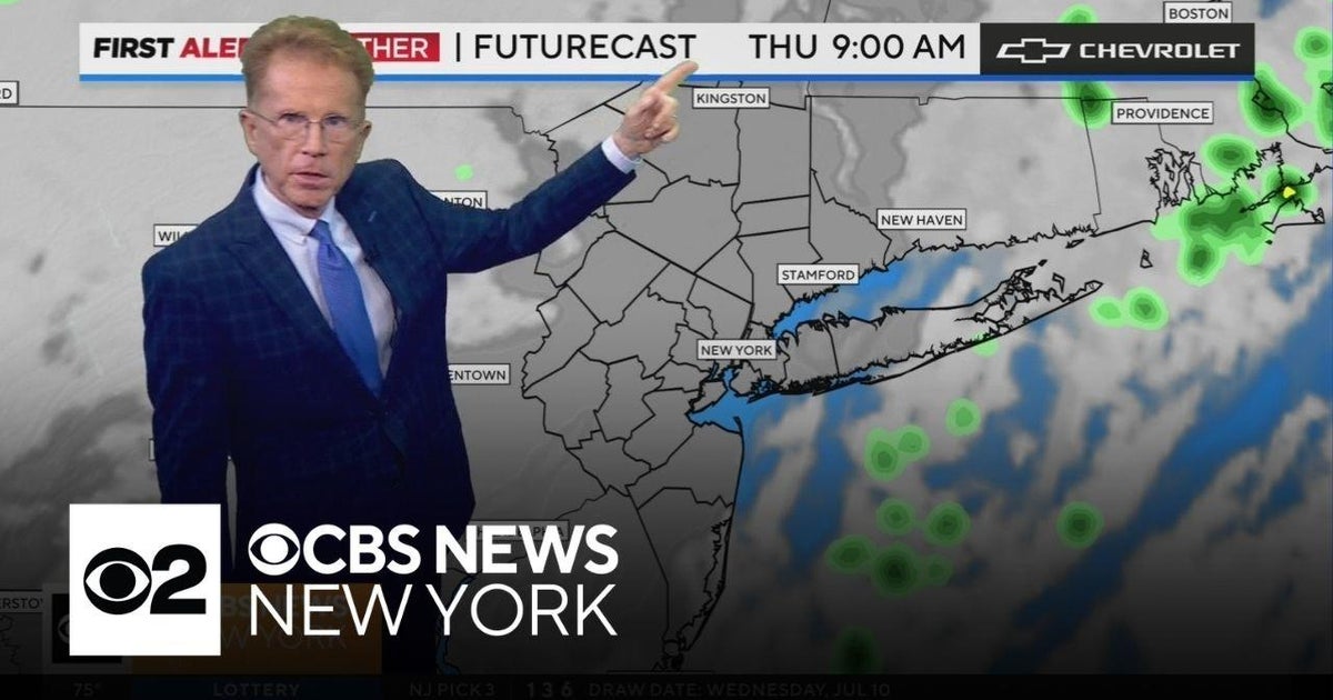 First Alert Weather: A break from high humidity in NYC area - CBS New York