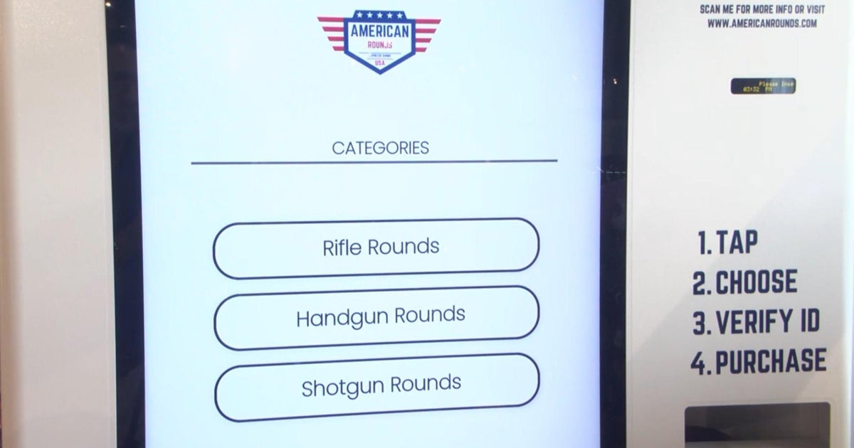 Ammunition now for sale in vending machines in certain states