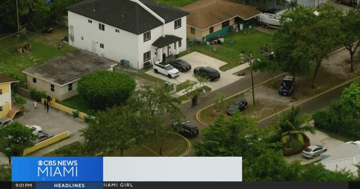 Police investigate double shooting in Opa-Locka - CBS Miami