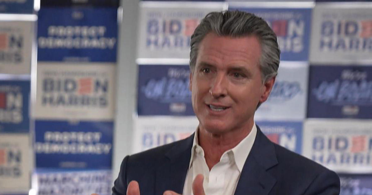 Gavin Newsom is "all in" with President Biden