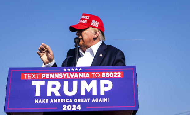 Former President Donald Trump as gunshots are fired at his campaign rally in Butler, Pa., on Saturday, July 13, 2024. (Doug Mills/The New York Times) 