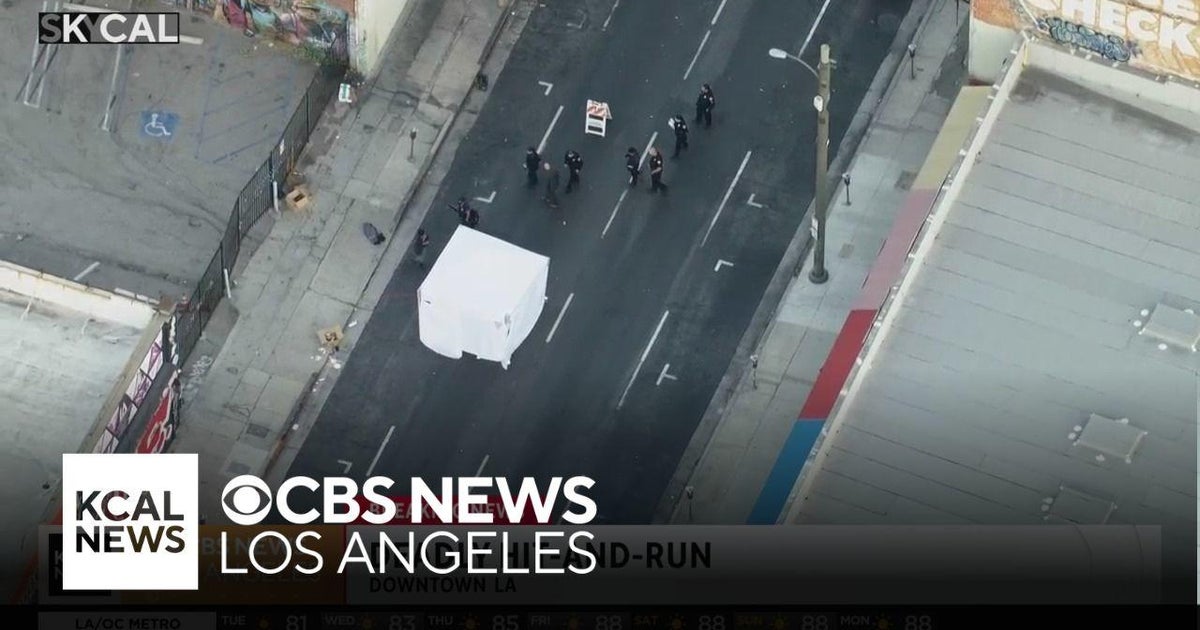 Deadly hit-and-run under investigation in downtown LA - CBS Los Angeles