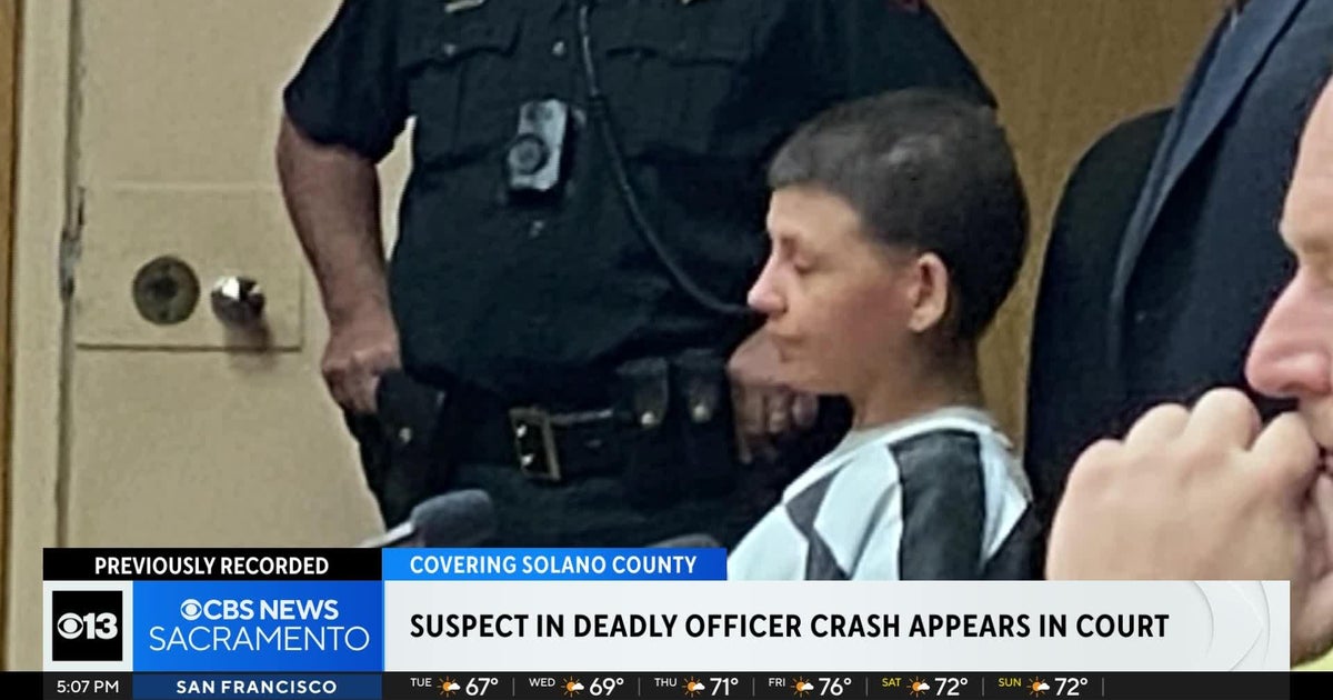 Woman accused of hitting and killing Vacaville police officer with car appears in court