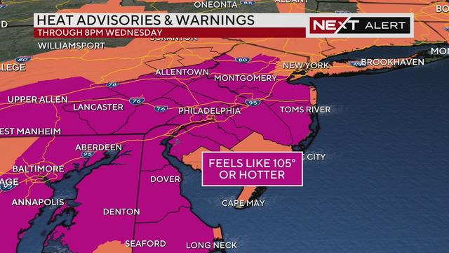 Excessive heat warning for Tuesday, July 16 