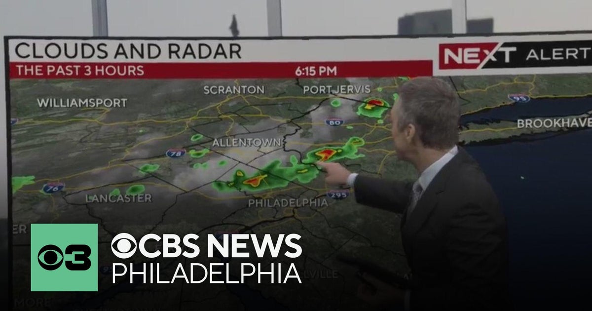 Tracking scattered storms for Tuesday night across Philadelphia region ...