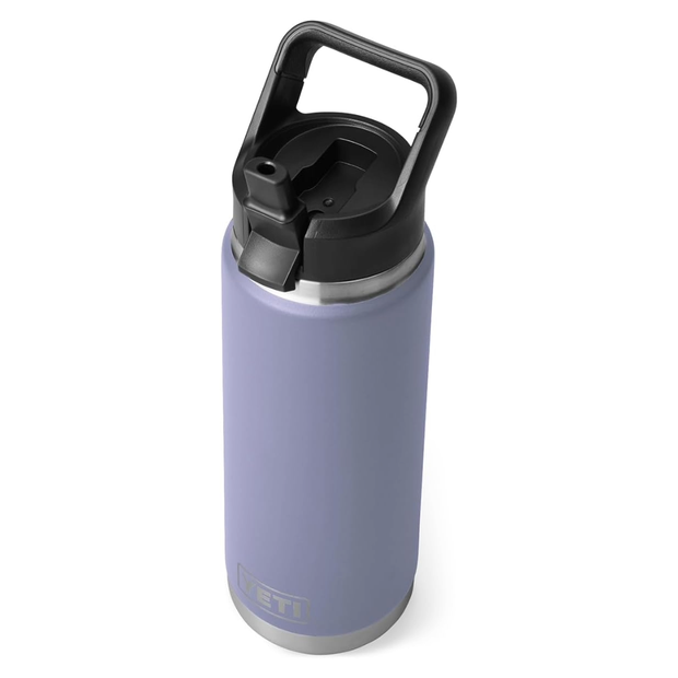 YETI Rambler 26 oz Bottle, Vacuum Insulated, Stainless Steel with Straw Cap