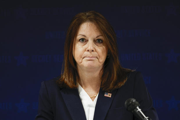 Secret Service Director Kimberly Cheatle speaks during a press conference at the Secret Service's Chicago Field Office on June 4, 2024. 