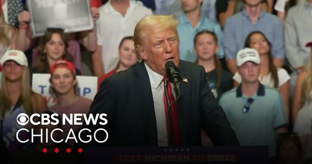 Trump holds first rally since assassination attempt - CBS Chicago