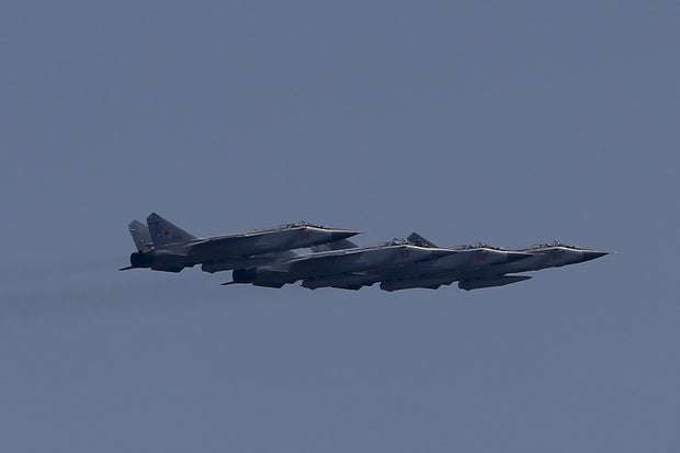 Rehearsal for Victory Day military parade in Moscow