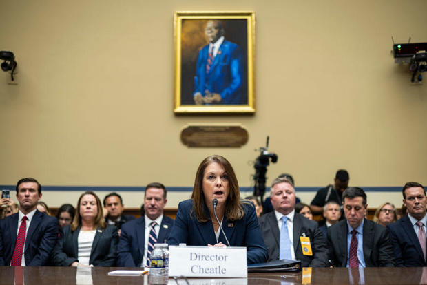 Secret Service Director Kimberly Cheatle testifies before the House Oversight and Accountability Committee during a hearing in the Rayburn House Office Building on July 22, 2024, in Washington, D.C. 