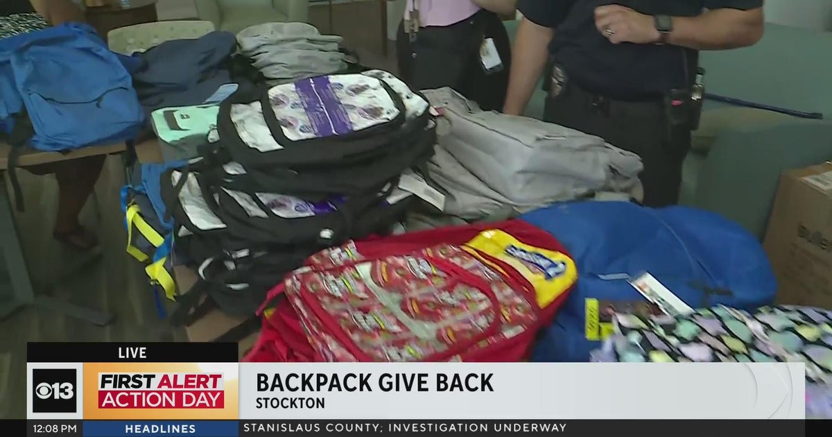 Backpack Giveback in Stockton