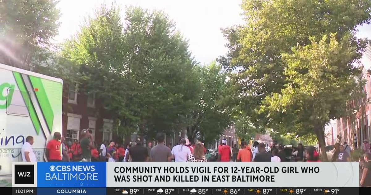 Community mourns death of 12-year-old girl shot in Baltimore home - CBS ...