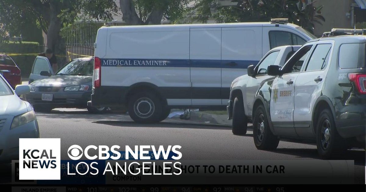 Deputies investigate man found shot to death in a car in Compton - CBS ...