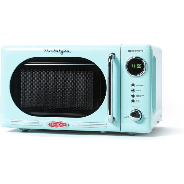 Nostalgia Retro compact countertop microwave oven
