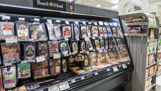  
Boar's Head recalls liverwurst across the U.S. over listeria risk 
Amid a widening listeria outbreak, Boar's Head is recalling all of its liverwurst products sold nationwide, as well as some deli meats. 
1H ago