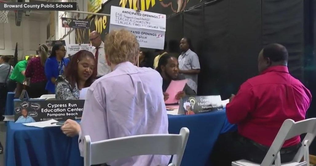 Broward County Public Schools held a career fair on Saturday to staff up for new year