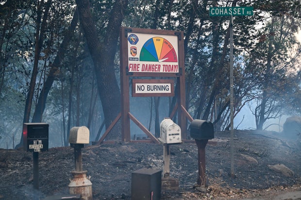 Park Fire: Wildfire in Chico of California