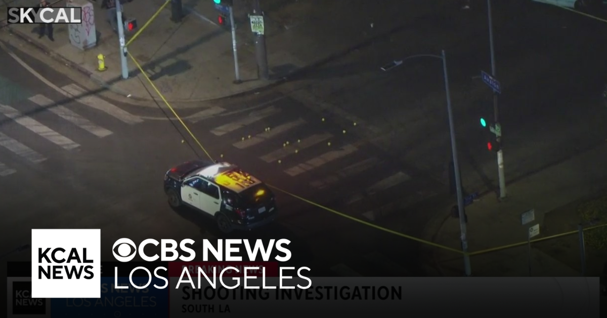 Police investigating shooting at South LA intersection - CBS Los Angeles