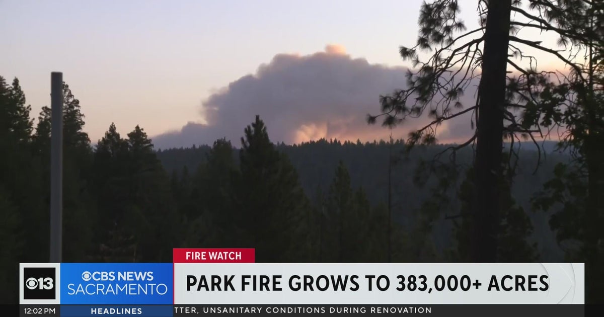 Park Fire in California continues to grow