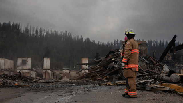 Aftermath of wildfire in Jasper 