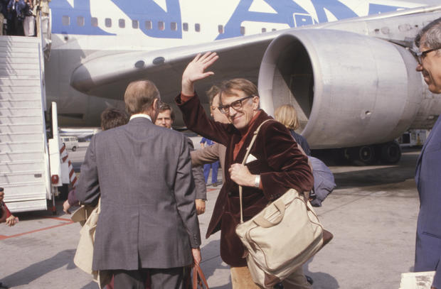 Nicholas Daniloff arrives in Frankfurt on Sept. 29, 1986.  