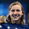 Katie Ledecky is leaving the Paris Olympics carrying the flag for Team USA