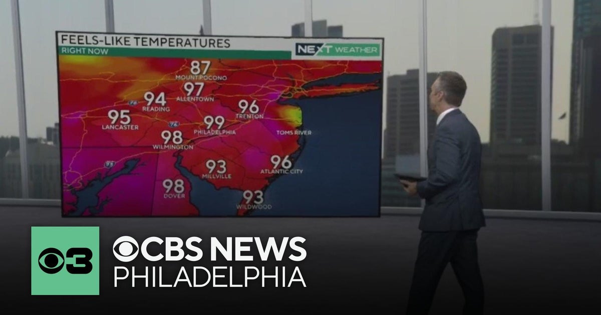 Humid Thursday night before storms Friday in Philadelphia region - CBS ...