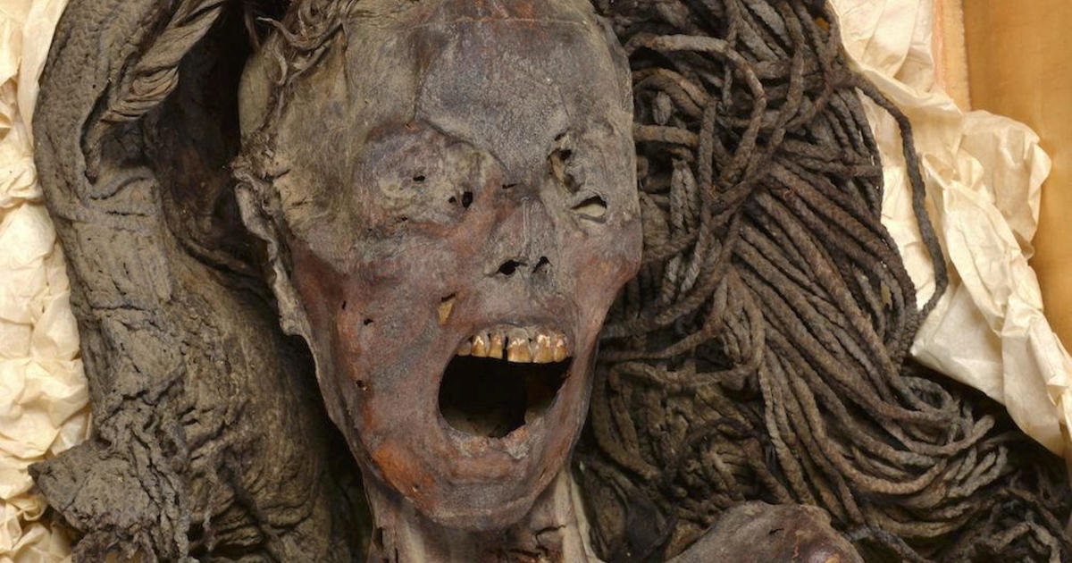 Mummy with shrieking expression may have "died screaming from agony"