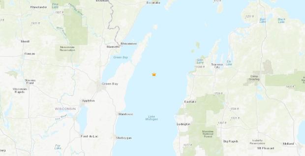 2.9 magnitude earthquake reported in Lake Michigan 