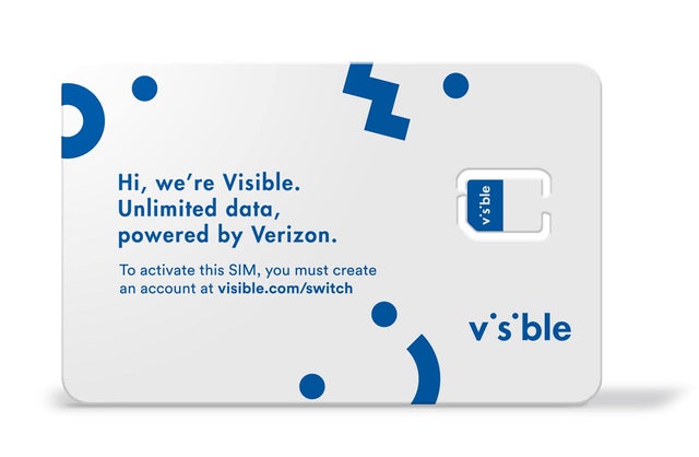 Visible by Verizon Pre-paid phone service