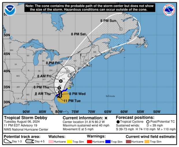 Tropical Storm Debby 