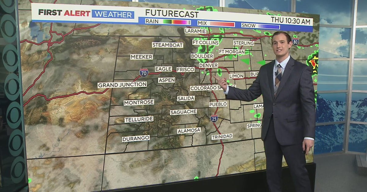 Much cooler Thursday, monsoon moisture arrives in Denver - CBS Colorado