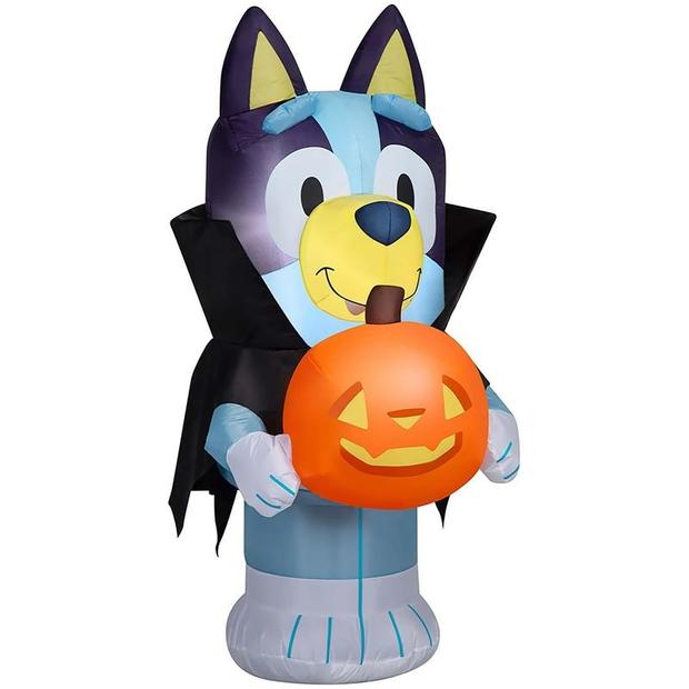 Inflatable Bluey in Vampire Costume 