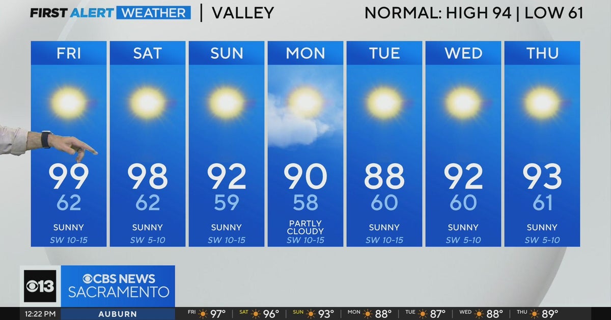 Friday afternoon weather forecast - Aug. 9, 2024