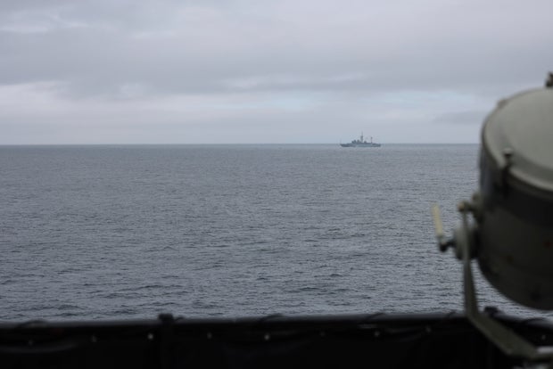 Russian military ship spotted off Alaskan coast